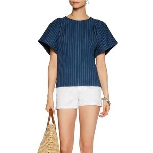 Mih Jeans Mina Striped Cotton Top‎ Sz Small